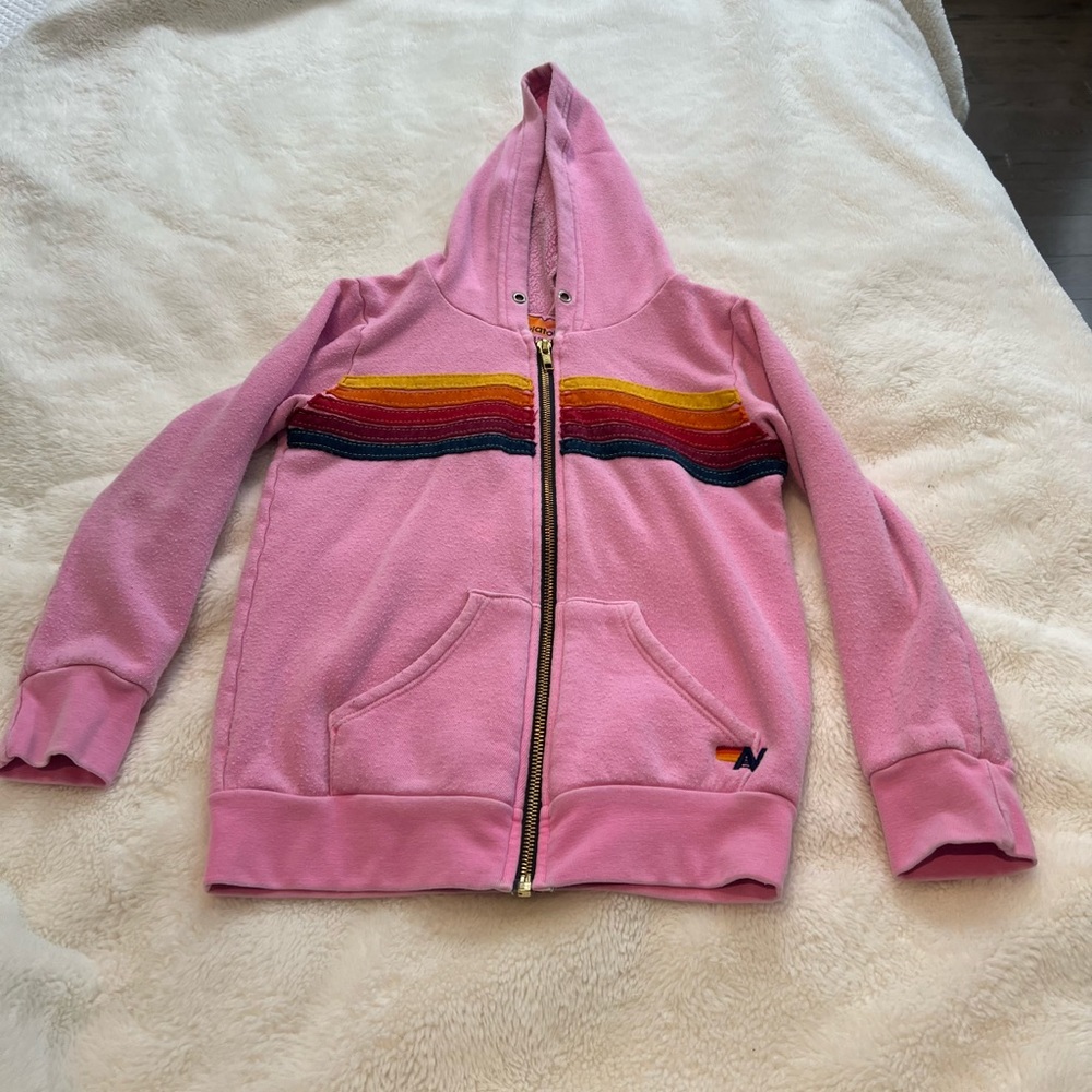 Kids Aviator Nation zip hoodie size 8